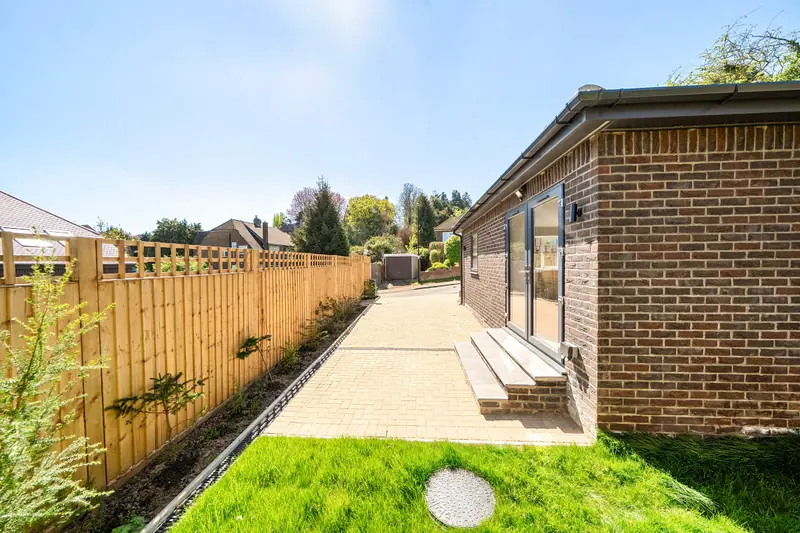 Garden and patio doors to the living space