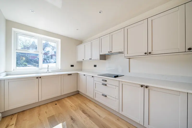 Kitchen, looking towards the front window